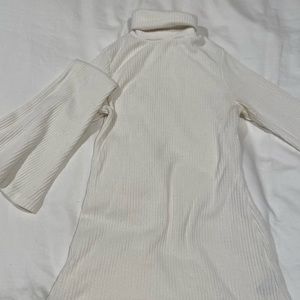 White Turtleneck Sweater